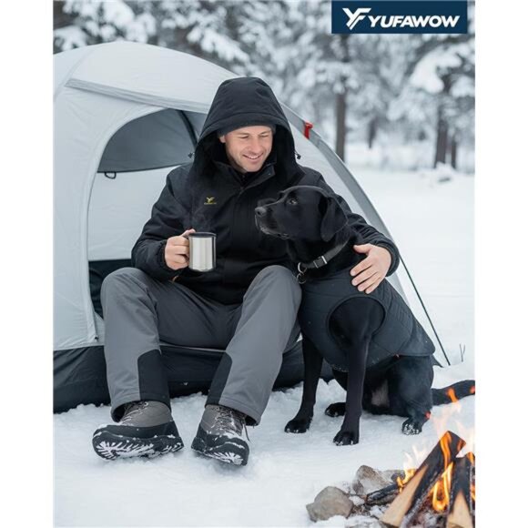 Men Winter Jacket Waterproof Windproof Insulated Ski Snowboard Work Coat Warm - Picture 5 of 7